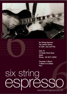 6 string expresso poster